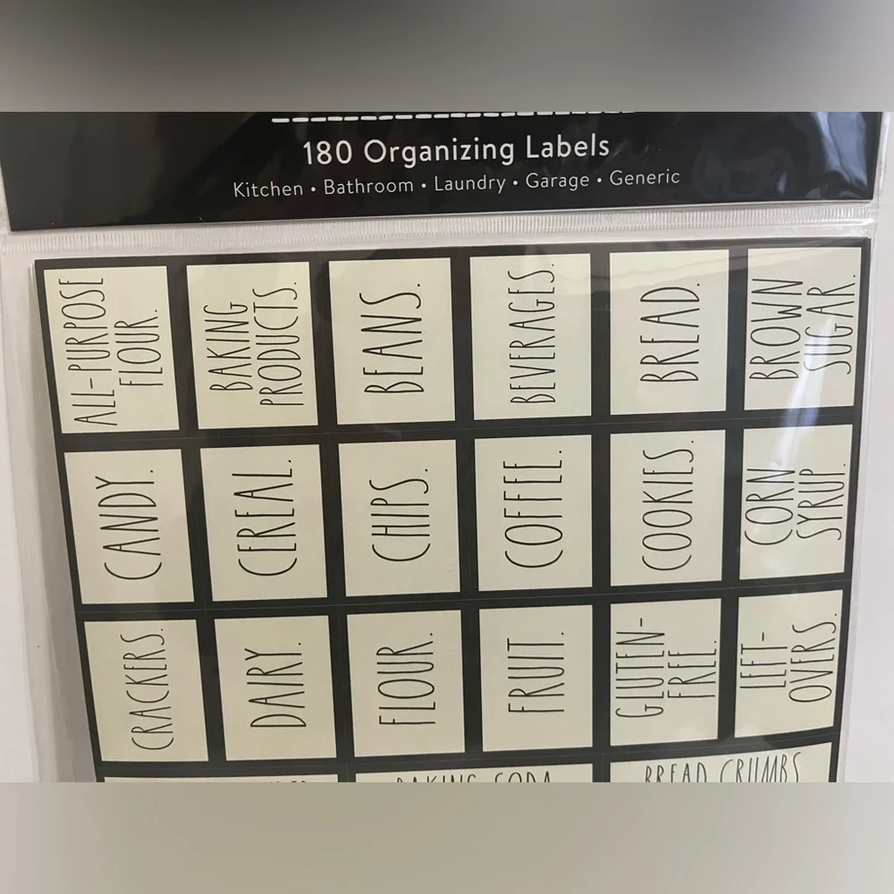 RAE DUNN ORGANIZING LABELS